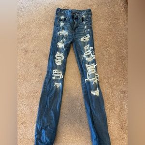 American Eagle Distressed Medium Wash Jeans
